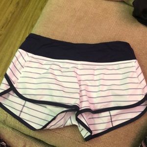 Stripe lulu lemon shorts